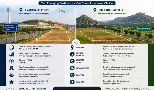 Devanahalli vs Chikkaballapur for plots 2026 comparison